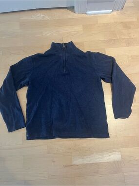 Banana Republic Men's Navy Quarter-Zip Pullover Sweater